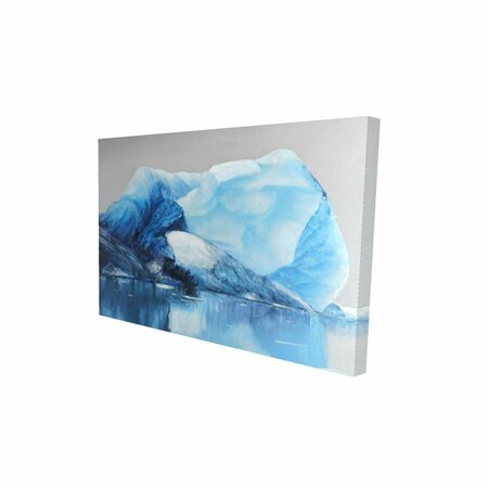 FONDO 12 x 18 in. Iceland Icebergs-Print on Canvas FO2775653
